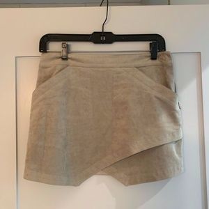 BCBG Tan Suede Skirt